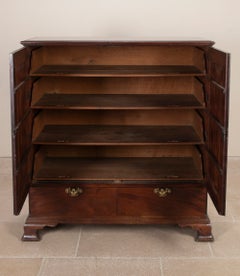 18th Century Scottish George II Mahogany Press