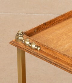 Late Victorian Oak and Brass Etagere or Trolley