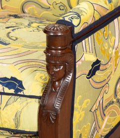 19th Century Second Empire Egyptian Revival Five Piece Salon Suite