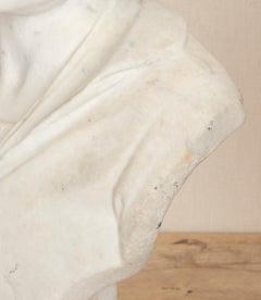 Late 18th Century White Marble Bust of Anne of Cleves