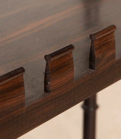 Pair of Early 20th Century Ebony and Coromandel Open Shelves