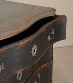 Large 18th Century Swedish Baroque Chest of Drawers