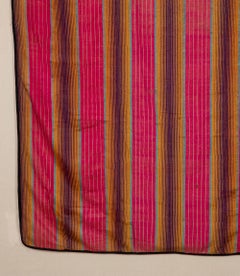 Late 19th Century Uzbek Silk Ikat Panel