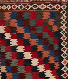 Late 19th Century Eye Dazzler Veramin Kilim