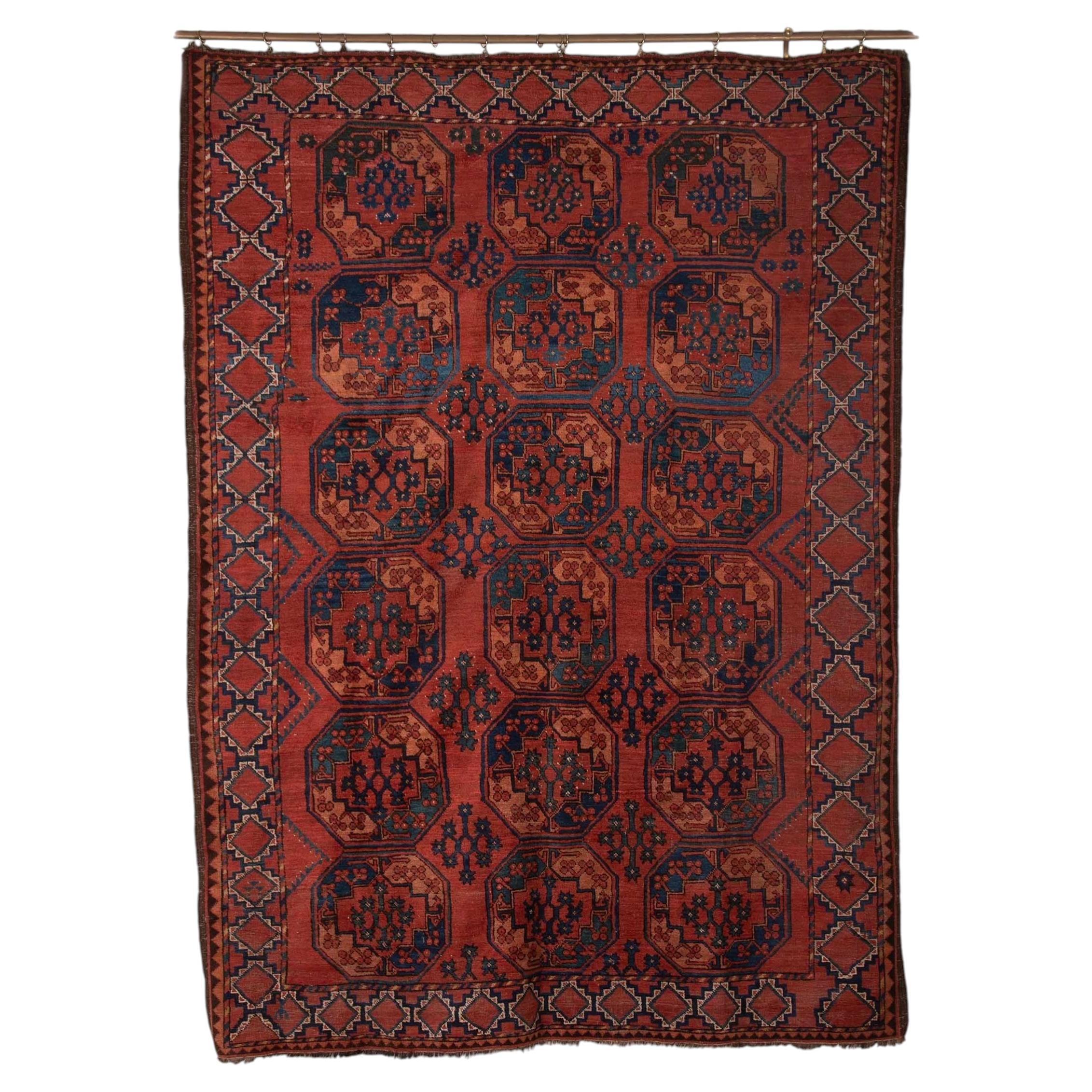 Late 19th Century Afghan Ersari Carpet