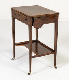 Small 19th Century Burr Yew Wood Writing Table