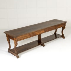 Large 19th Century French Walnut Drapers Table