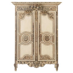 18th Century French Painted Armoire