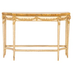 19th Century Italian Paint and Gilt Console Table
