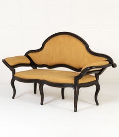18th Century Italian Ebonised Sofa