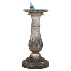 Early 20th Century English Carved Marble Sundial