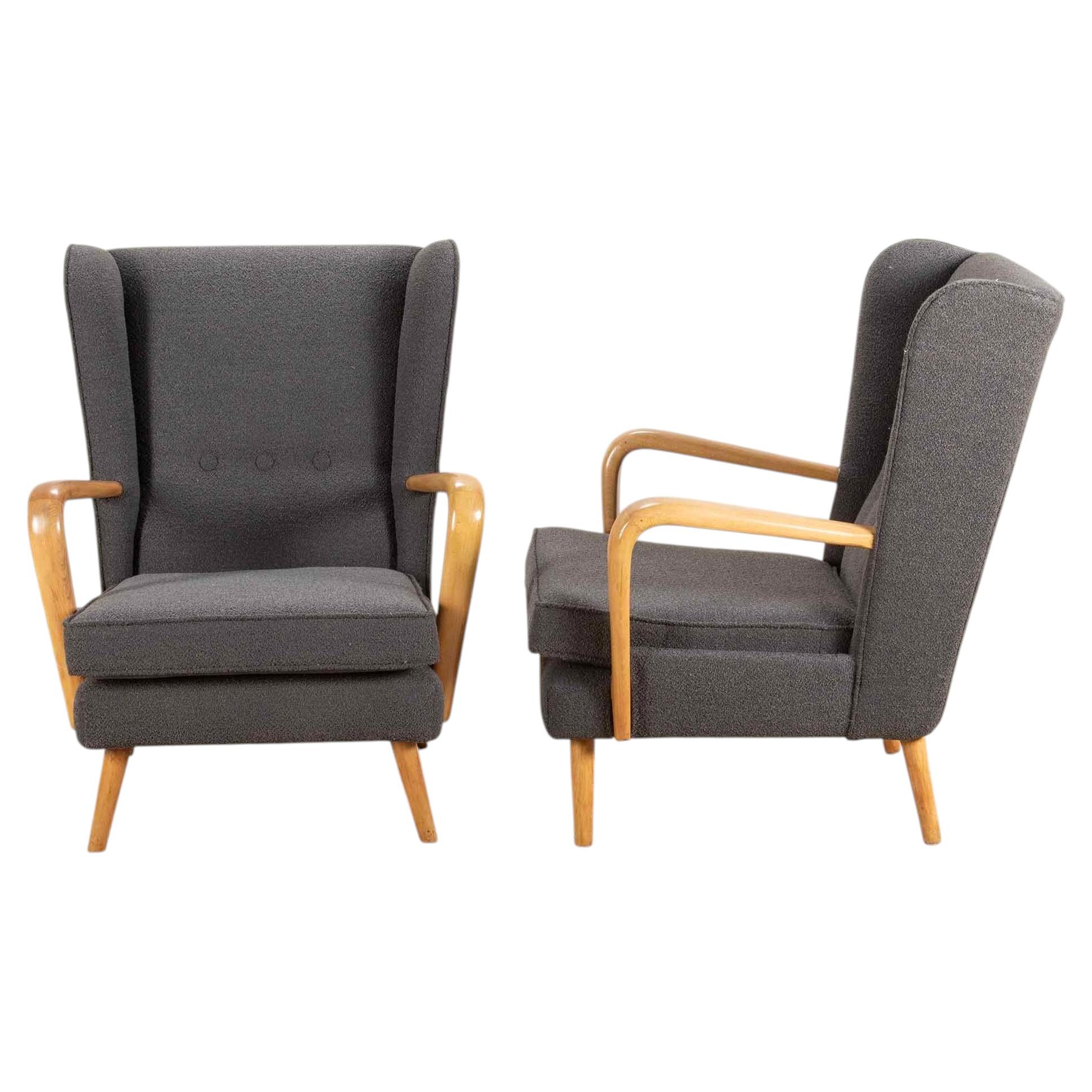 Pair of Mid-Century 'Bambino' Armchairs by Howard Keith For Sale