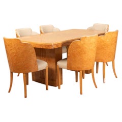 Six Seater Art Deco Dining Suite by Harry & Lou Epstein
