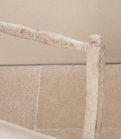 Paire de tabourets suédois à accoudoirs de la fin du XIXe siècle