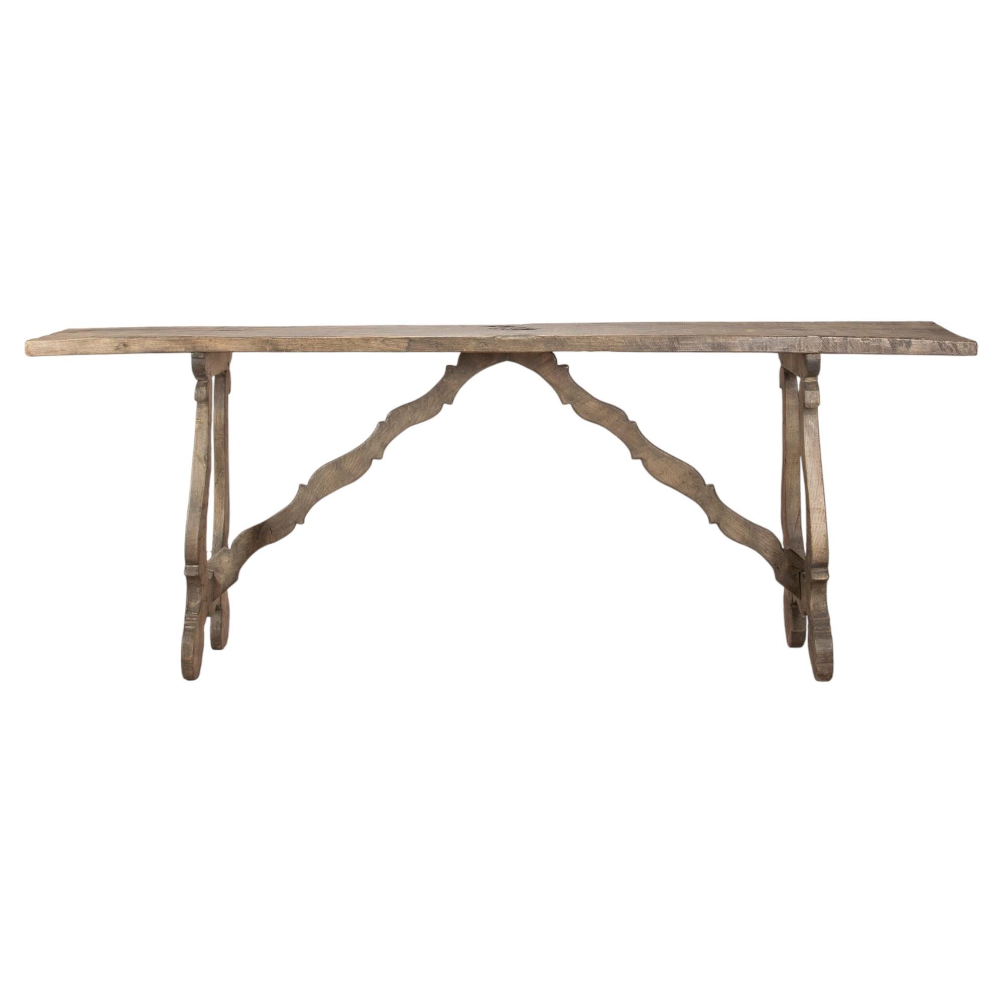 Late 19th Century French Chestnut Console For Sale