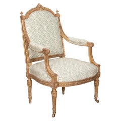 Late 19th Century Howard & Sons Louis XV Style Armchair