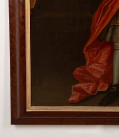 Late 18th Century English Oil on Canvas Portrait of Boy with Dog