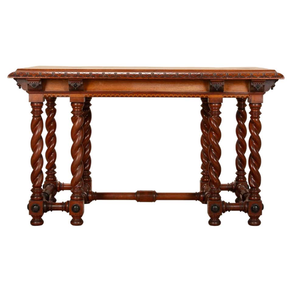 Console Characters Noble Wood console table - 19th century For Sale at 1stDibs