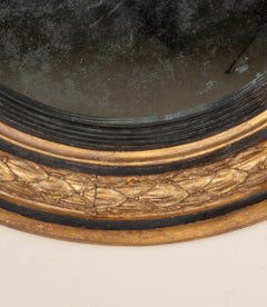Regency Carved Giltwood Convex Mirror
