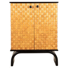 Mid-Century Italian Lacquered Wooden Drinks Cabinet