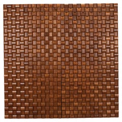 Pair of Contemporary Italian Wooden Wall Panels