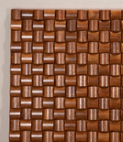 Pair of Contemporary Italian Wooden Wall Panels