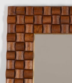 Large Contemporary Italian Mid-Century Style Wall Mirror