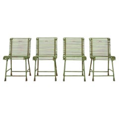 Set of Four Early 20th Century Arras Garden Chairs
