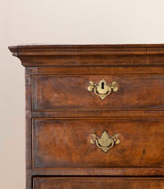 Early 18th Century George I Burr Walnut Tallboy