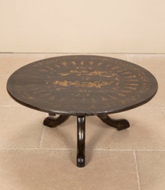 19th Century Japanned Circular Occasional Table
