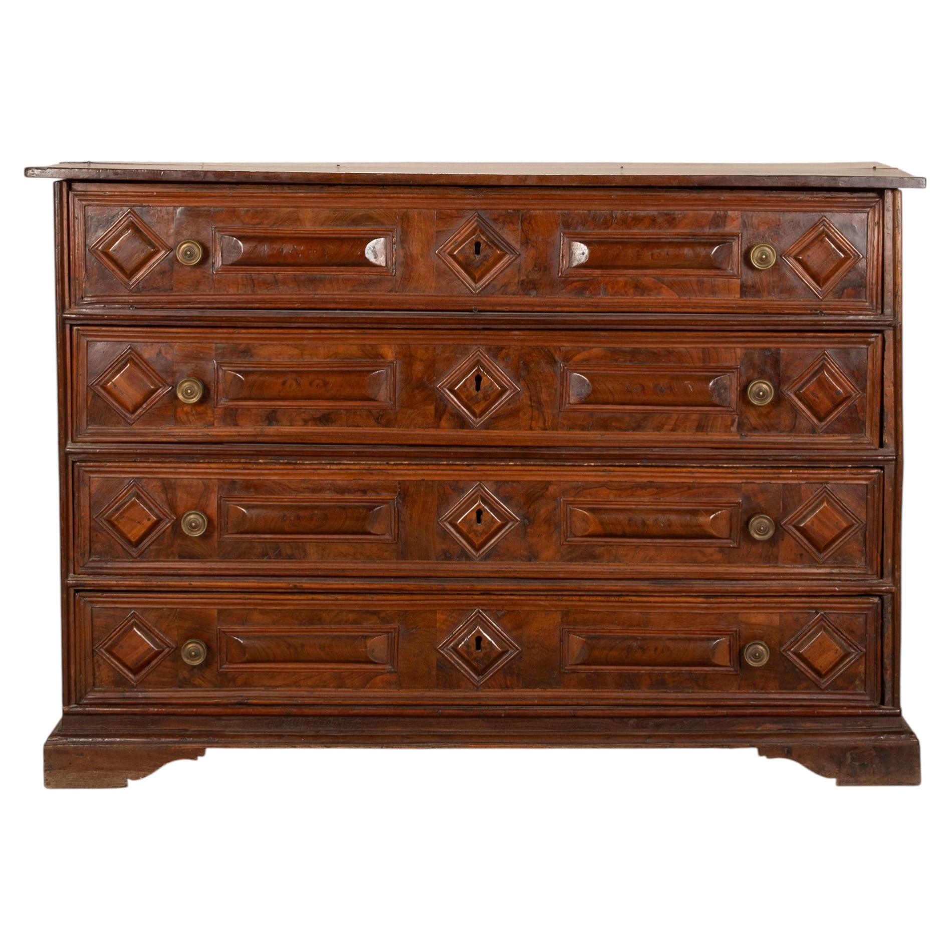 17th Century Italian Secretaire Chest For Sale