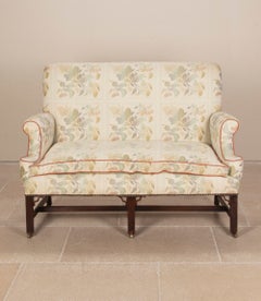 Pair of 19th Century English Mahogany Settees in the George II Style