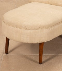 19th Century English Chair and Footstool