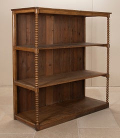 Large 19th Century French Bobbin Turned Drapers Cabinet