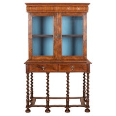 18th Century Queen Anne Walnut Cabinet on Stand
