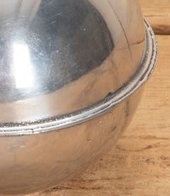 Late 20th Century Aluminium and Brass 'Bomb' Sculpture by Clive Barker