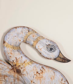 Pair of 20th Century Painted Tin Diwali Swans