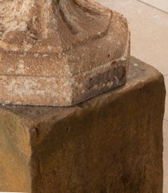 Pair of 17th Century Italian Carved Limestone Urns