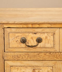 18th Century French Bleached Oak and Ash Commode