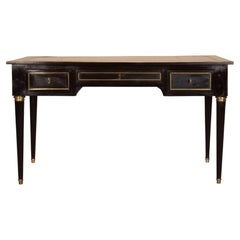 19th Century French Ebonised Bureau Plat