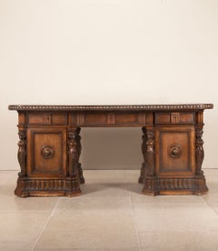 Mid-19th Century Italian Walnut Desk