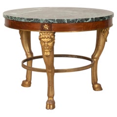 19th Century French Marble Top Gueridon