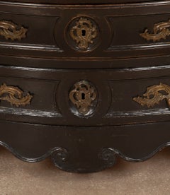 18th Century French Ebonised Commode