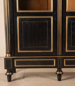 Late 19th Century French Ebonised Bookcase