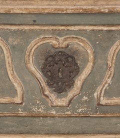 19th Century French Painted and Carved Wood Commode