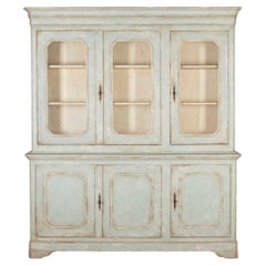 Mid-19th Century Italian Two Part Bibliotheque Bookcase