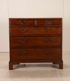 Commode à couvercle de type « caddy » en acajou anglais du XIXe siècle