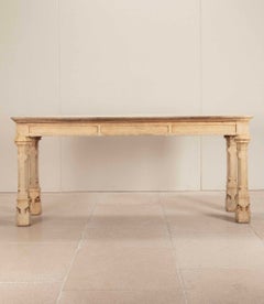 Early 19th Century English Bleached Oak Serving Table