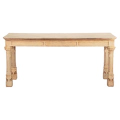 Early 19th Century English Bleached Oak Serving Table
