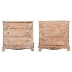 Small Pair of 20th Century Painted Chests of Drawers